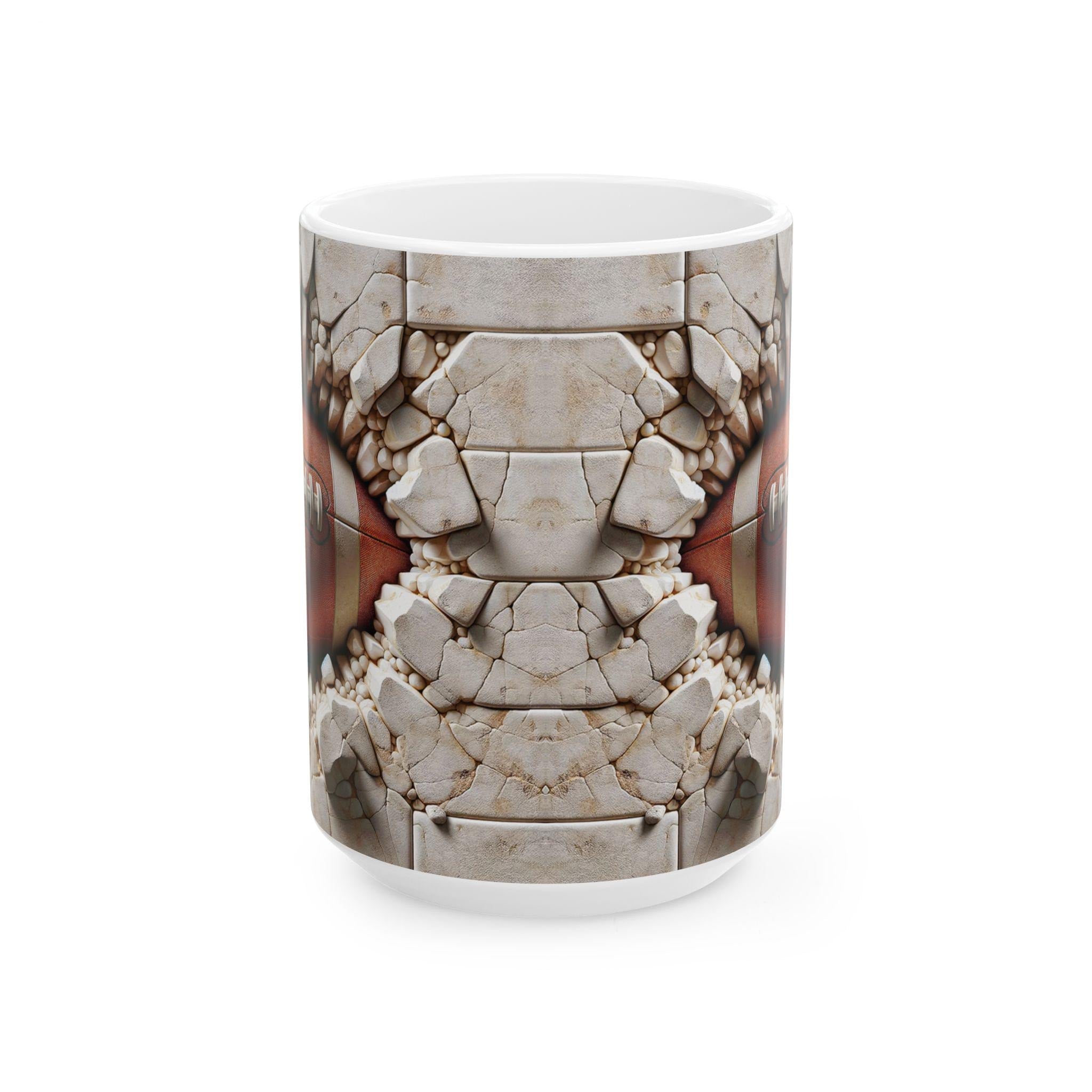 Football Breakthrough 3D Ceramic Mug Sports Lover Gift Fan Coffee Cup Unique Football Design Team Spirit Tea Mug Football Coach