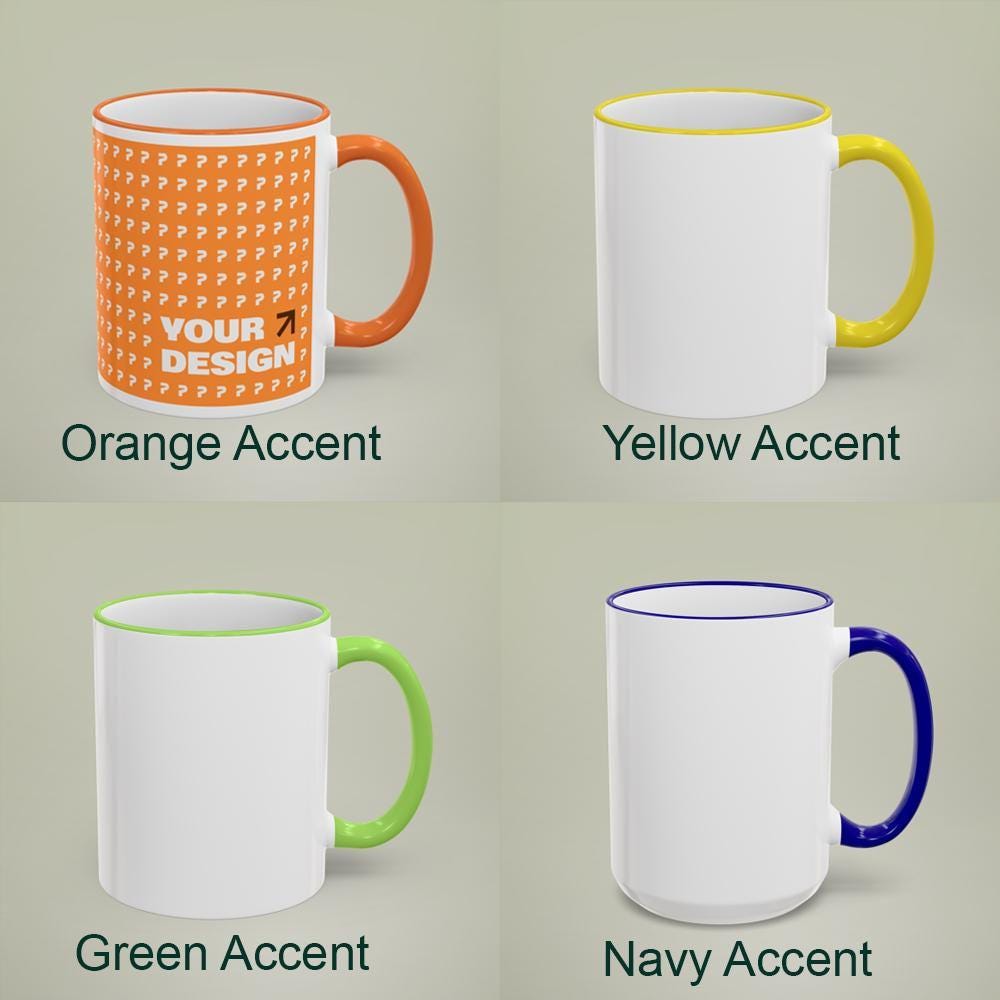 Personalized Fisherman Accent Mug, Fishing Lure Coffee Cup, Father’s Day Gift for Dad or Grandpa, Custom Mug Gift For Fishing Lover