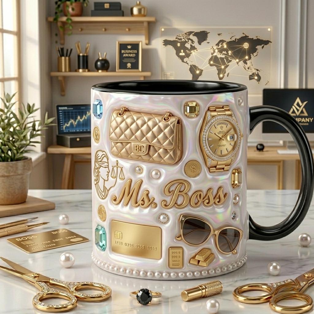 Personalized Real Estate Mug with Name, Custom Realtor Coffee Mug, Business Woman Gift, Boss Lady Entrepreneur Gift Cup