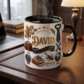 Personalized Dad Mug, Custom Built With Love Cup, Father's Day Gift, Name Mug
