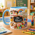 Preschool Teacher Mug, Personalized Teacher Coffee Cup, Kindergarten Teacher Gift, Back to school Mug