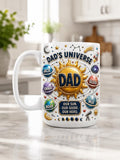 Personalized Dad's Universe 3D Mug, Custom Dad Mug with Kids Names, Father's Day Gift, Space Dad Coffee Mug, Family Galaxy Mug, Dad Gift